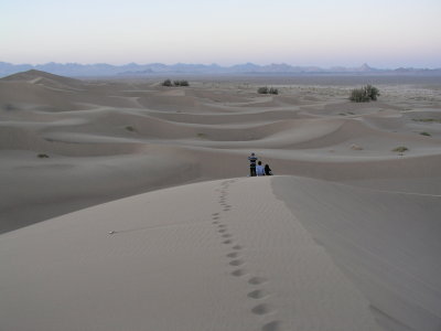 ヤズド郊外の砂漠：砂丘