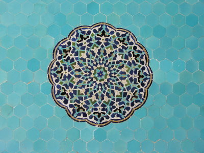 ジャーメ・モスクのタイル装飾：ヤズド