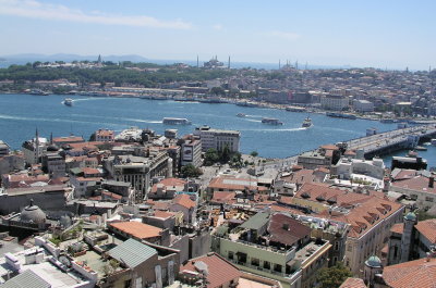 ガラタ塔から旧市街の眺め