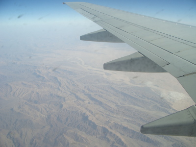アデンからムカッラへの空路で見た景色（イエメン）｜Yemen